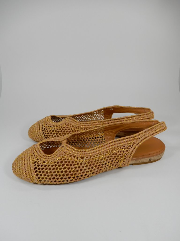 Clergerie Paris Sunny Slingback Flats Size 41 10 10.5 Woven Raffia Leather New — image 6 of 8